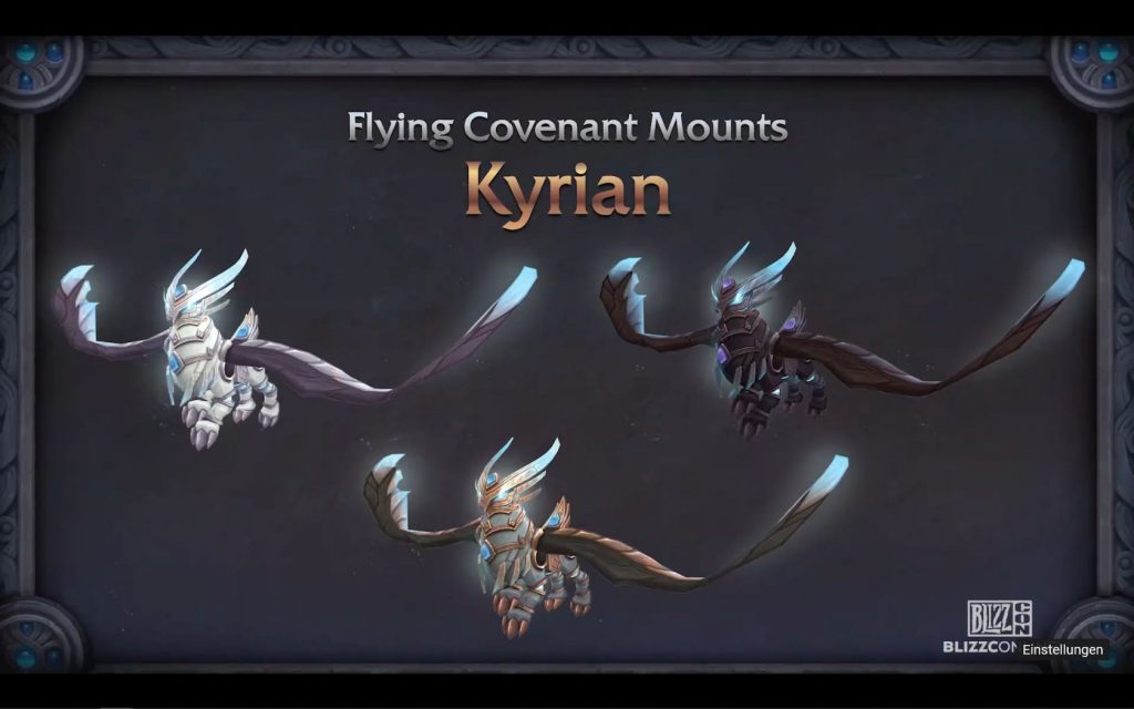 WoW Kyrian Mount